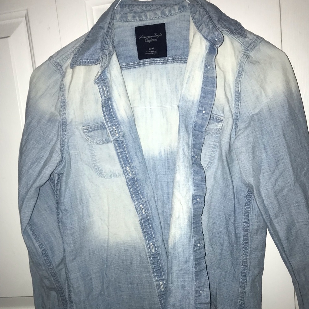 American Eagle jean shirt